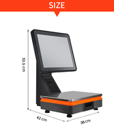 Balance de caisse tout-en-un avec imprimante thermique 58 mm, balance de pesage et de paiement, balance de cuisine SF400, fabricant depuis 16 ans