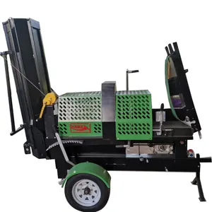 large log splitter with truck loading conveyor