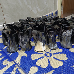 Taza de cuerno de buey de súper calidad, pulida ecológicamente, estilo animal, para beber cerveza o agua, con tamaño y logotipo personalizados. - Product Image 1