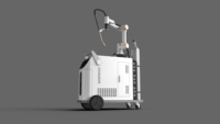Robot collaboratif de soudage, bras robotique à six axes avec commande PLC et alimentation en fil motorisée, performances de soudage laser stables