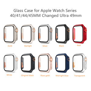 Étui en verre à écran trempé pour <span class=keywords><strong>Apple</strong></span> <span class=keywords><strong>Watch</strong></span> 40/41/44/45/42/46MM modifié Ultra 49mm Kit <span class=keywords><strong>de</strong></span> modification protecteur pour Iwatch Cover - Product Image 2