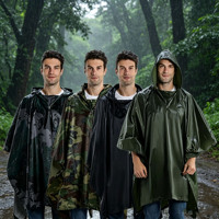 Vente en gros Imperméable coupe-vent personnalisé pour adulte Long tour de sac à dos extérieur pour poncho pour les jours de pluie randonnée tissu de voyage