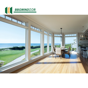 Lukliving fenêtres fixes en aluminium de haute qualité impact d'ouragan grand mur de fenêtre en verre avec stores entre <span class=keywords><strong>le</strong></span> verre - Product Image 6