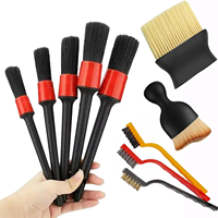 Ensemble d'outils d'entretien automobile multifonctionnel, ensemble de brosses de lavage automobile de qualité supérieure, kit de nettoyage automobile pour l'intérieur et l'extérieur