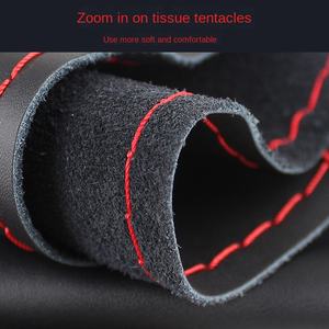 Nouveau Teana Tiida Bluebird <span class=keywords><strong>Qashqai</strong></span> Qijun Sunshine Sylphy Type mature Housse de <span class=keywords><strong>volant</strong></span> de voiture en cuir véritable Cousu à la main - Product Image 3