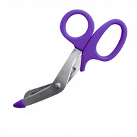 Ciseaux chirurgicaux en acier inoxydable, forceps de coupe manuels, manche violet, instrument de classe I pour la chirurgie générale