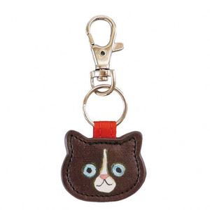 Premium Genuine Leather <b>Cat</b> Keychain Cute Kitten Animal Bag Charm With Lobster Clasp Gift for <b>Cat</b> Lovers Wholesale Bulk New - Product Image 2