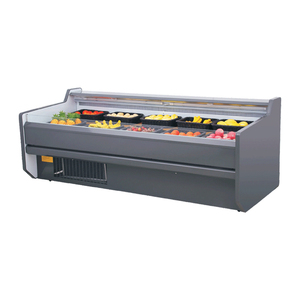 Supermercado Deli Use Carnicería refrigerada por aire Exhibición Refrigerador Congelador para carne fresca Mariscos Pescado-Estilo de una sola temperatura - Product Image 6