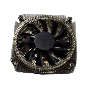 Slim Cpu Cooler for Itx HTPC LGA1200 115X Cooling 4Pin PWM CPU <b>Fan</b> Aluminum Fin Heatsink and Copper Heatpipes Base CPU Cooling - Product Image 1