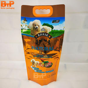 Benutzer definierte Größen und Logo Geruchs sicher Steh beutel <span class=keywords><strong>Pet</strong></span> Treat <span class=keywords><strong>Food</strong></span> Zwickel tasche mit Kunststoff griff für 20 kg Hundefutter verpackung - Product Image 5