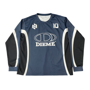 เสื้อฟุตบอลสไตล์เรโทรสตรีทพิมพ์ลายโลโก้ ใส่สบาย ระบายอากาศได้ดี ทรงโอเวอร์ไซส์ คอกลม - Product Image 2