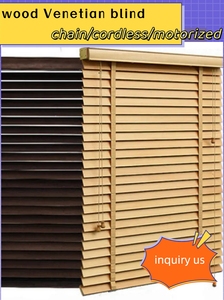 سعر المصنع حجم مخصص 2 بوصة الصلبة الآلية الكلاسيكية الستائر الخشبية فو الكهربائية للنوافذ - Product Image 6