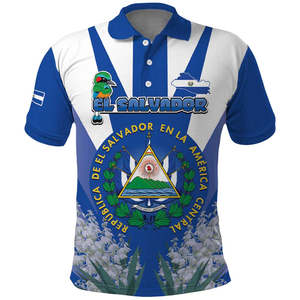 Camiseta Polo Personalizada Que Viva El Salvador <span class=keywords><strong>Guardabarranco</strong></span> 503, Día de la Independencia, Orgullo, Camisetas Polo de Poliéster de Alta Calidad - Product Image 2