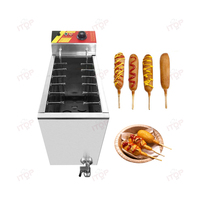 Fromage coréen Hot Dogs Sticks Machine à frire Mozzarella Hot Dog Maker Machine Corn Dog Friteuse
