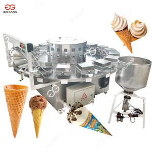 GELGOOG Automatic <b>Ice</b> <b>Cream</b> Cone Production <b>Machine</b> Round Industrial Waffle Cone Maker for Dairy Factory - Product Image 5