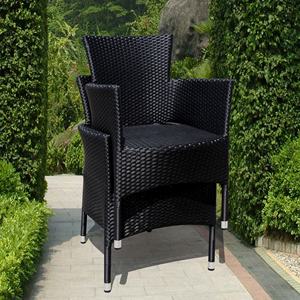 La dernière terrasse Bistro en osier chaise en rotin de Longang salle à manger en plein air loisirs métal pour hôtel Villa et chambre - Product Image 5