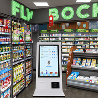 24 27 32 pouces Win-dows 10 Self Service Pos System Machine Pos de caisse enregistreuse avec imprimante intégrée Scanner Msr Rfid Montage mural