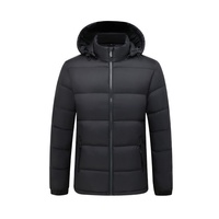 Blouson d'hiver tendance pour homme, style urbain, matelassé en duvet, col mandarin, couleur unie, fourni par l'usine