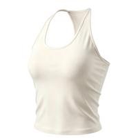 Débardeur de yoga 2-en-1 pour femme, dos nageur, ultra doux, élastique, respirant, séchage rapide, court, sculptant, pour la gym, le fitness et le quotidien