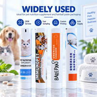 Pâte Stimulante d'Appétit pour Animaux de Compagnie en Tube avec Bouchon à Vis, Emballage Aluminium-Plastique – Solution pour la Pénibilité à la Nourriture