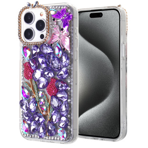 Funda de Teléfono Móvil KINGSOUL de Lujo con Diseño de Diamantes Completos en TPU+PC+Vidrio, Antigolpes, con Anillo Magnético para Samsung y iPhone - Product Image 6