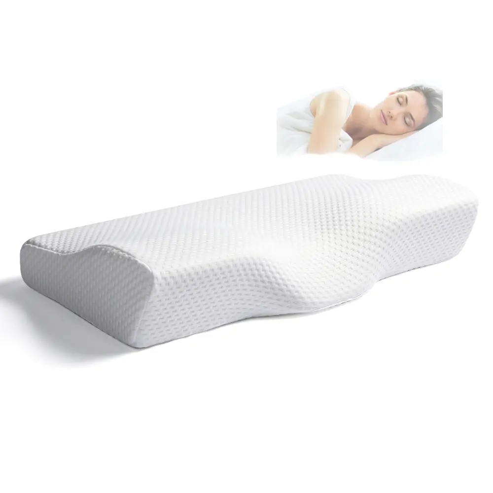 100% bellek köpük poliüretan ayarlanabilir ergonomik kontur bellek köpük yastık ortopedik yatak boyun ağrısı için