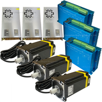Motor Stepper Servo Loop Tertutup NEMA 34 3axis 4axis 6axis 12.5Nm 86mm dan Driver Layar Digital yang Sesuai ZDM-2HA865