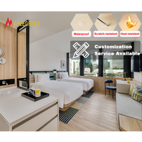 Ensemble complet de mobilier de chambre d'hôtel 5 étoiles pour projets hôteliers Fabricant de luxe sur mesure Design moderne