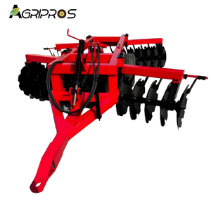 Râteau à disques hydraulique <span class=keywords><strong>pour</strong></span> <span class=keywords><strong>tracteur</strong></span> à roues 110-140 CV 4RM Transmission par engrenages Acier épaissi Résistant à l'usure Longue durée de vie - Product Image 1