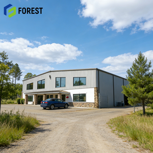 Moderna Estructura Modular Prefabricada de Acero para Pista Ecuestre, Resistente, de Bajo Precio, Taller de Lujo, Oficina, Garaje, Cobertizo Combinado, Soldadura y Corte - Product Image 1