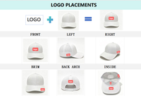 Casquette de baseball 6 panneaux en gros, broderie 3D, logo personnalisé, imperméable, haute qualité, pour homme, décontractée, pour l'extérieur