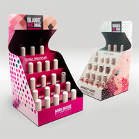 Présentoirs de comptoir en carton brillant professionnel haute visibilité, légers et recyclables pour palettes de fards à paupières