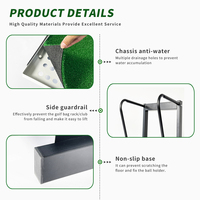 Support de sac de golf en acier épaissi PGK PGK-E52 pour un seul sac, idéal pour l'intérieur, la maison, le bureau, le simulateur ou la piste de golf.