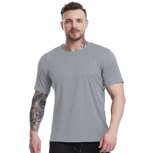 Round Neck Short Sleeved Men's Summer New Loose Short Sleeved <strong>T</strong>-<strong>shirt</strong> Sport Top - Product Image 5