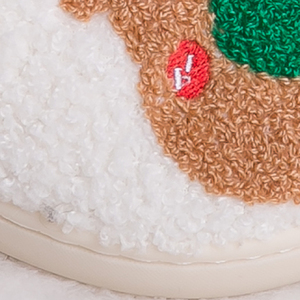 Chaussons de Noël en <span class=keywords><strong>fourrure</strong></span> pour la maison, fonctionnels, élégants, respirants, personnalisables avec logo, antidérapants, chauds pour l'intérieur et l'extérieur - Product Image 4
