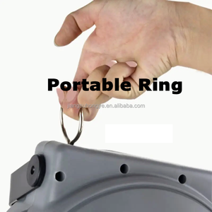 Gulungan selang taman, 30Ft dasar dapat ditarik 1/2 di dinding pasang selang gulungan Auto Lock 180 braket Putar pemasangan selang Mini - Product Image 5