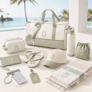 Set de Regalo Corporativo Premium para Empleados con Vaso Térmico de Viaje, Cuaderno, Chanclas, Funda para Teléfono, Botella de Agua y Toalla para el Agradecimiento del Personal - Product Image 1