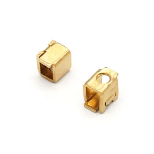 Hongsheng Custom Brass Metal Terminal Clamp For Electronic Parts Golden Screw Clamp Terminal