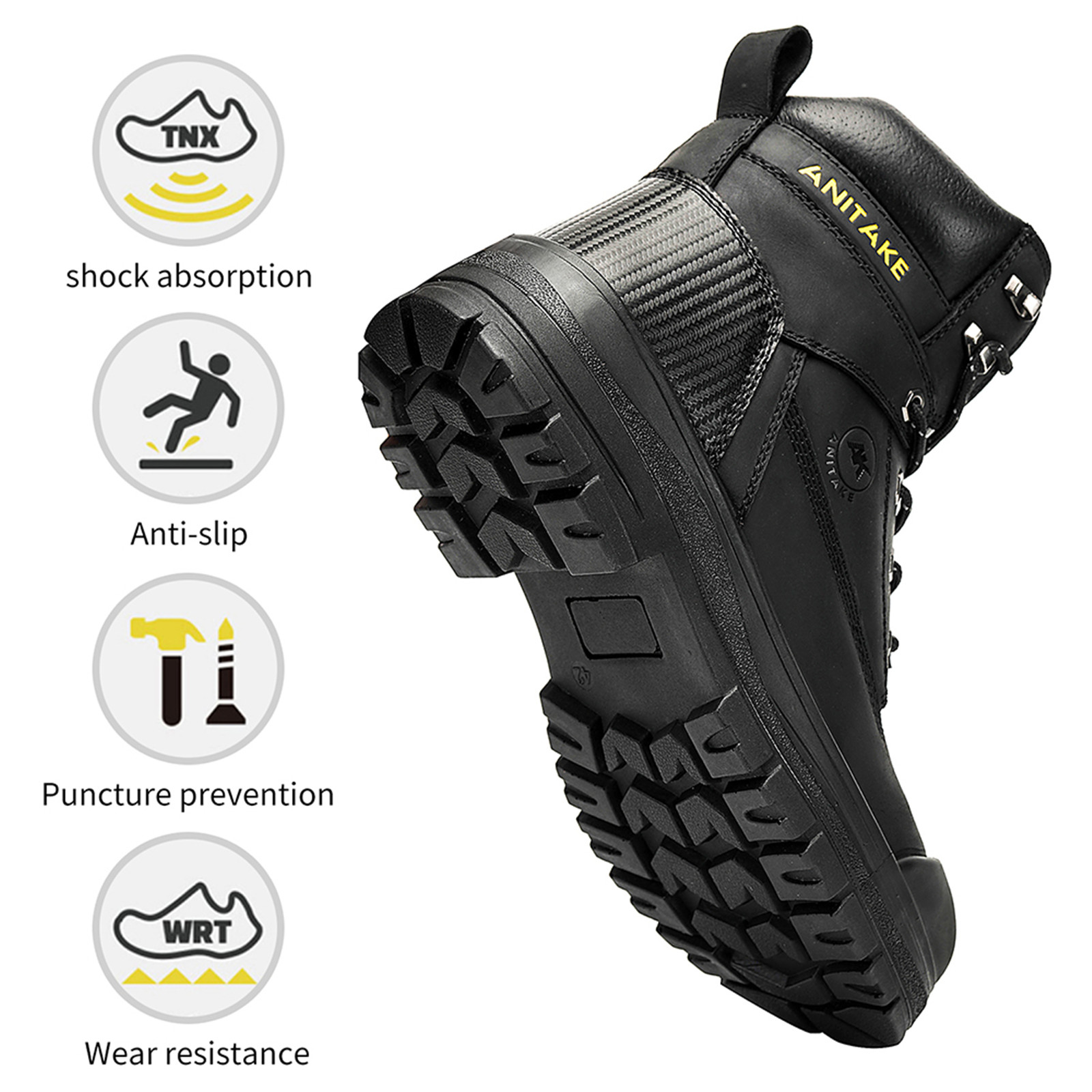 【AAKE】CASUAL STOPPER SHOES Work Safety Shoes Anti-Smashing Steel Toe Puncture Proof