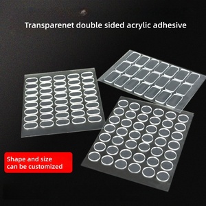 Đôi không thấm nước có thể tháo rời rõ ràng hai mặt dính Acrylic Nano dán Vòng keo chấm cho <span class=keywords><strong>DIY</strong></span> trang trí nội thất - Product Image 4