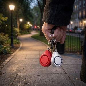 Meistverkaufter Mini 120dB Persönlicher Panikalarm Anti-Vergewaltigungs-Selbstverteidigungsschlüsselanhänger für Frauen & Mädchen - Product Image 5