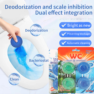 Tabletas Limpiadoras Automáticas para Inodoro, con Burbujas Azules, Producto de Limpieza para Baño y Hogar - Product Image 3