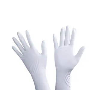 Manufacture nitrile industrial gloves cleaning gloves latex free wholesale white/blue nitrile gloves