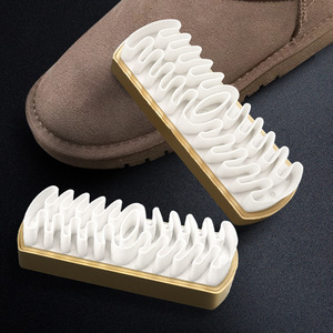 Cepillo para zapatos de gamuza, limpiador de botas de nieve y eliminador de polvo, cepillo de terciopelo de cerdas suaves, cepillo de piel de ciervo - Product Image 4