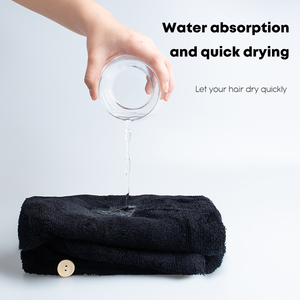 <span class=keywords><strong>Serviette</strong></span> turban en coton et <span class=keywords><strong>bambou</strong></span> à séchage rapide avec logo personnalisé, <span class=keywords><strong>serviette</strong></span> pour <span class=keywords><strong>cheveux</strong></span> en <span class=keywords><strong>bambou</strong></span> pour femmes - Product Image 5