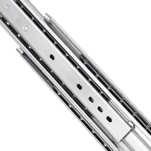 76Mm Hundermount Lade Schuif 8 Inch Lade Schuif Track Zware Meubels Rail Volledige Uitbreiding Soft Close Lade Schuif