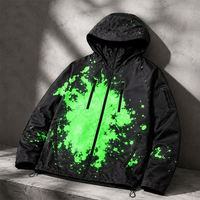 Veste coupe-vent à capuche pour homme, imperméable, streetwear, vêtements de mode pour l'extérieur, logo personnalisé, fabricant et fournisseur en gros, nouveauté