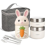 Contenants isothermes Everich pour aliments chauds, boîte à soupe sous vide hermétique 280ml 420ml 450ml, boîte alimentaire à emporter