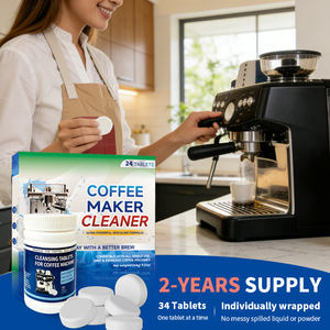 Tablettes de nettoyage écologiques solides pour machine à café, détartrant effervescent pour machine à <span class=keywords><strong>expresso</strong></span>, usage domestique et commercial - Product Image 2