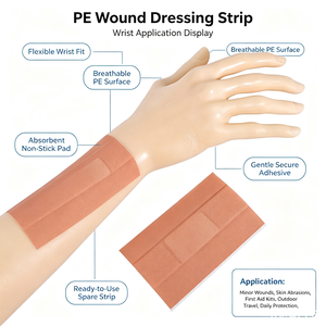 Bandages médicaux en tissu pour premiers secours, bande <span class=keywords><strong>de</strong></span> pansement en PE avec fonction <span class=keywords><strong>de</strong></span> sécurité pour les pansements - Product Image 1